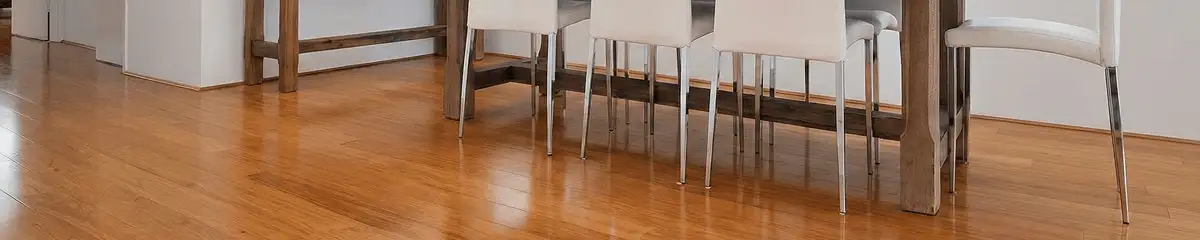 Professionally installed and refinished bamboo flooring in a residential home, showcasing smooth finish and natural wood tones in Columbus, GA