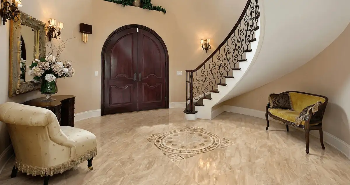 Entrance hall with professionally installed ceramic tile flooring in Columbus GA