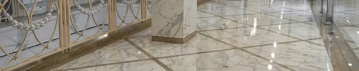 Beautiful marble floor professionally installed in Columbus, GA