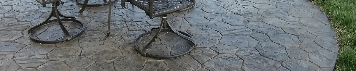 Garden relaxation area with professionally installed stone flooring in Columbus GA